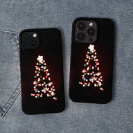 Funda para teléfono con diseño de árbol de Navidad: diseño festivo y minimalista 