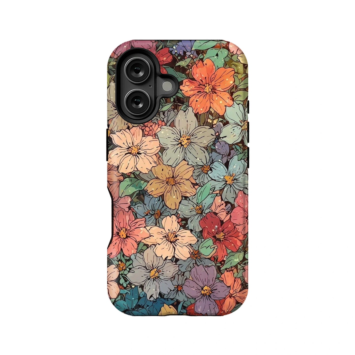 Blooming Garden Phone Case – Vibrant Floral Art Design