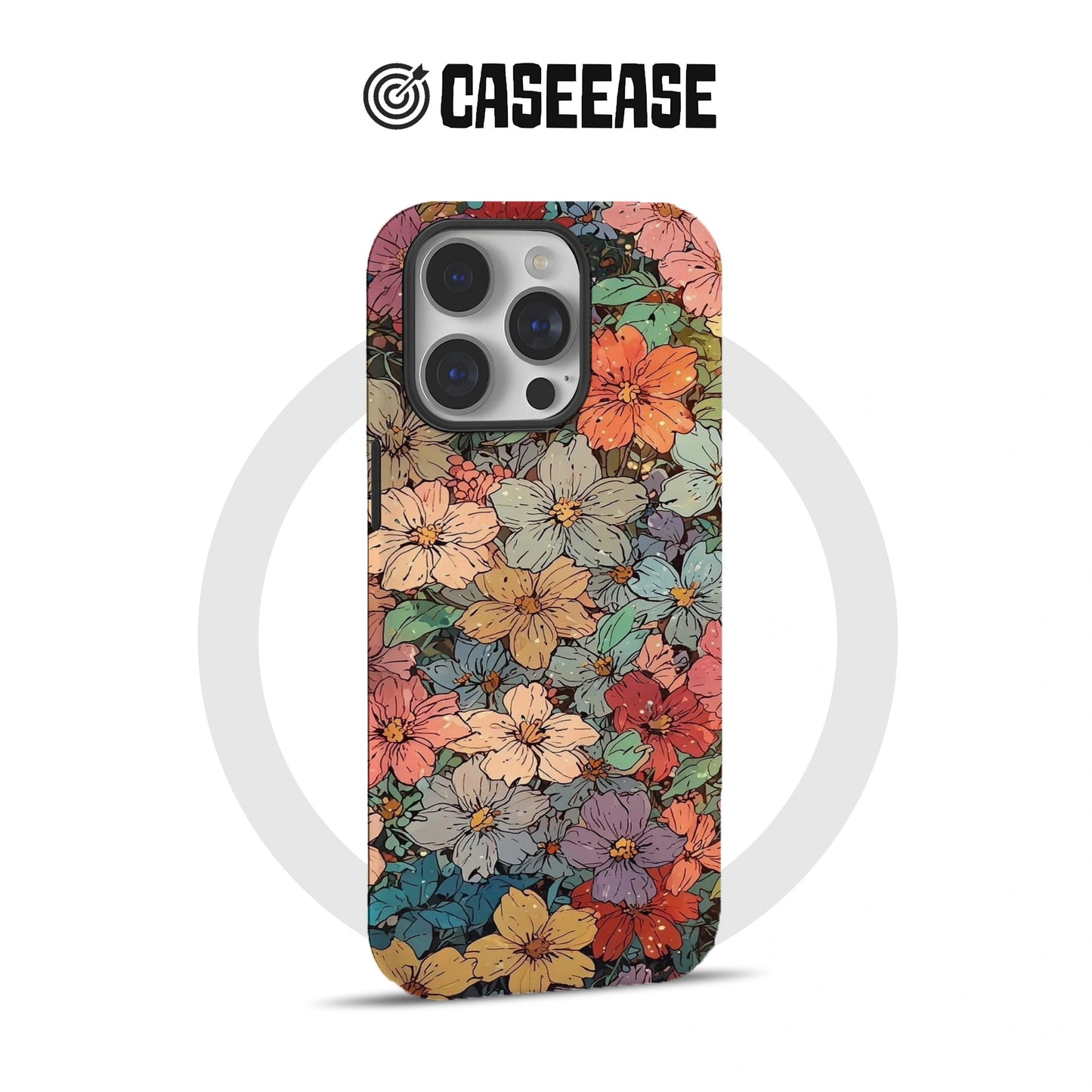 Blooming Garden Phone Case – Vibrant Floral Art Design