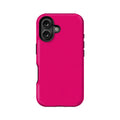 Funda para teléfono de color sólido y llamativo: rosa intenso vibrante 