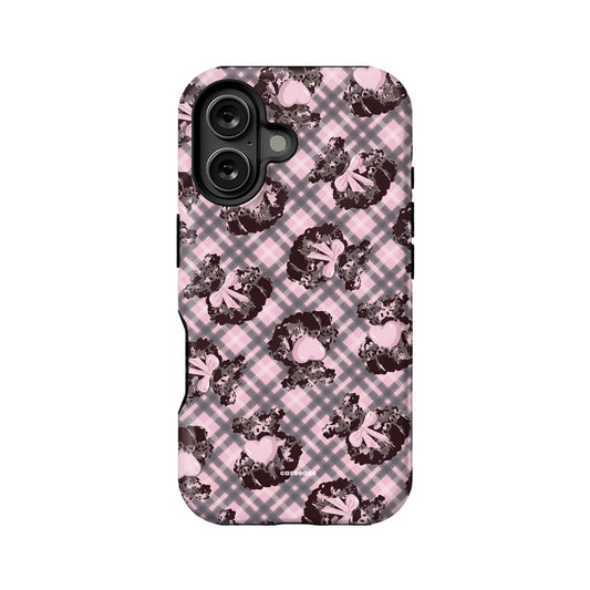 Cute Pink Pudding Bow Phone Case