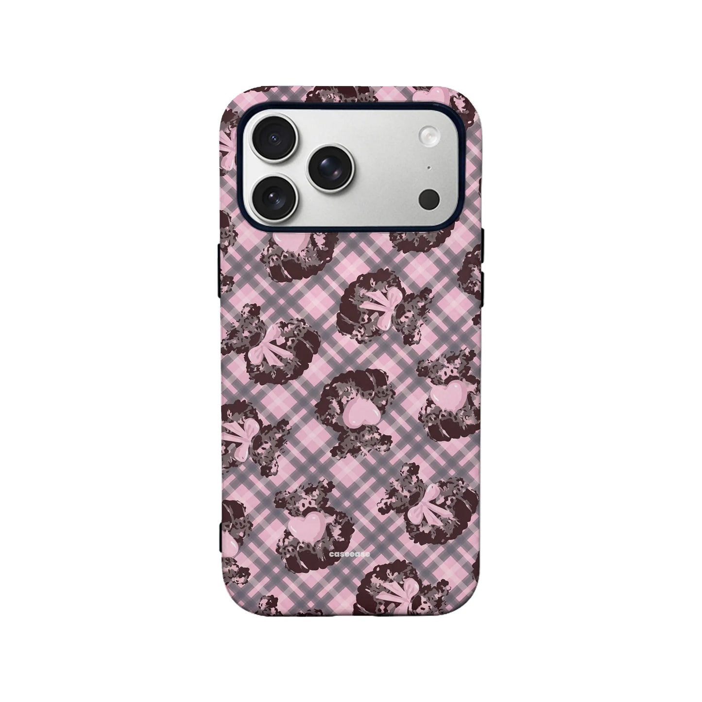 Cute Pink Pudding Bow Phone Case