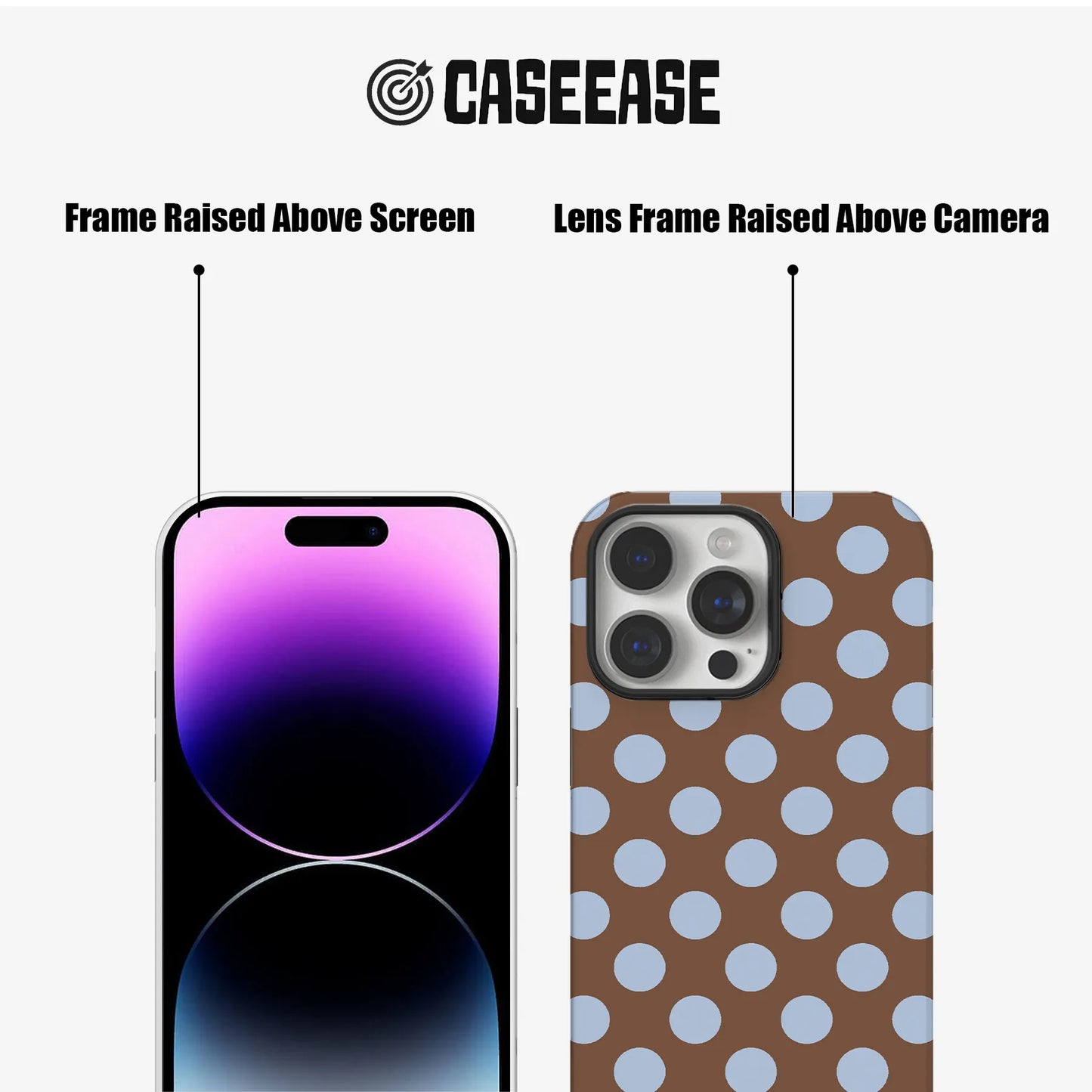 Stylish Brown Dot Phone Case