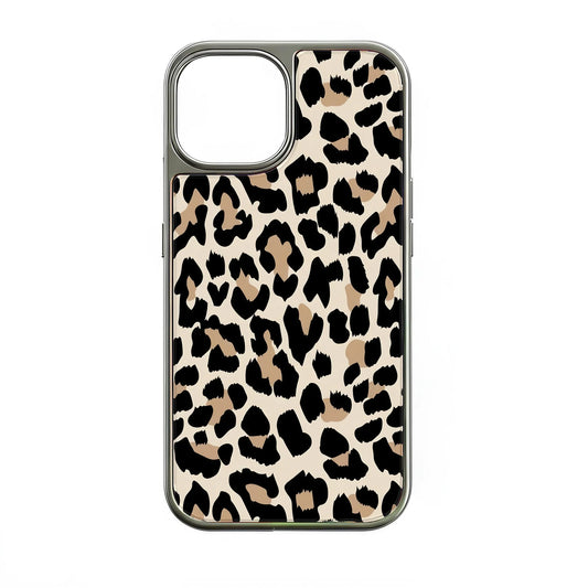 Holographic Leopard Phone Case for iPhone 14 Pro - Chic Animal Print Design