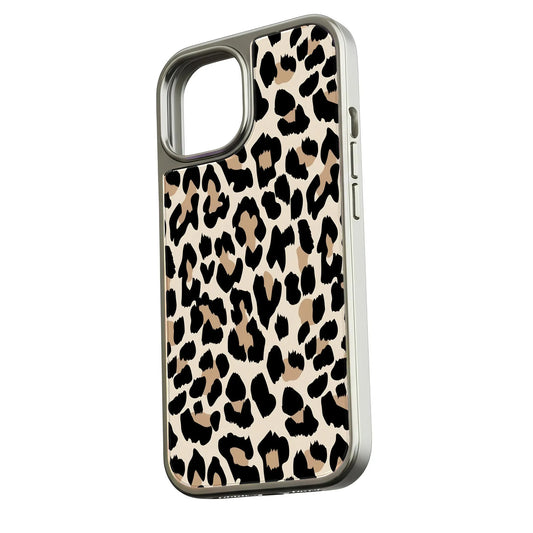 Holographic Leopard Phone Case for iPhone 14 Pro - Chic Animal Print Design