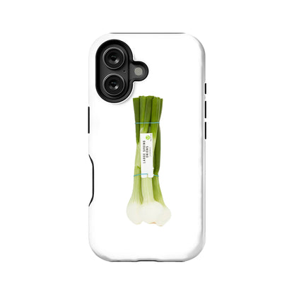 Minimalist Green Onion Phone Case – Fresh and Natural Design