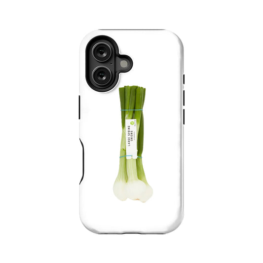 Minimalist Green Onion Phone Case – Fresh and Natural Design