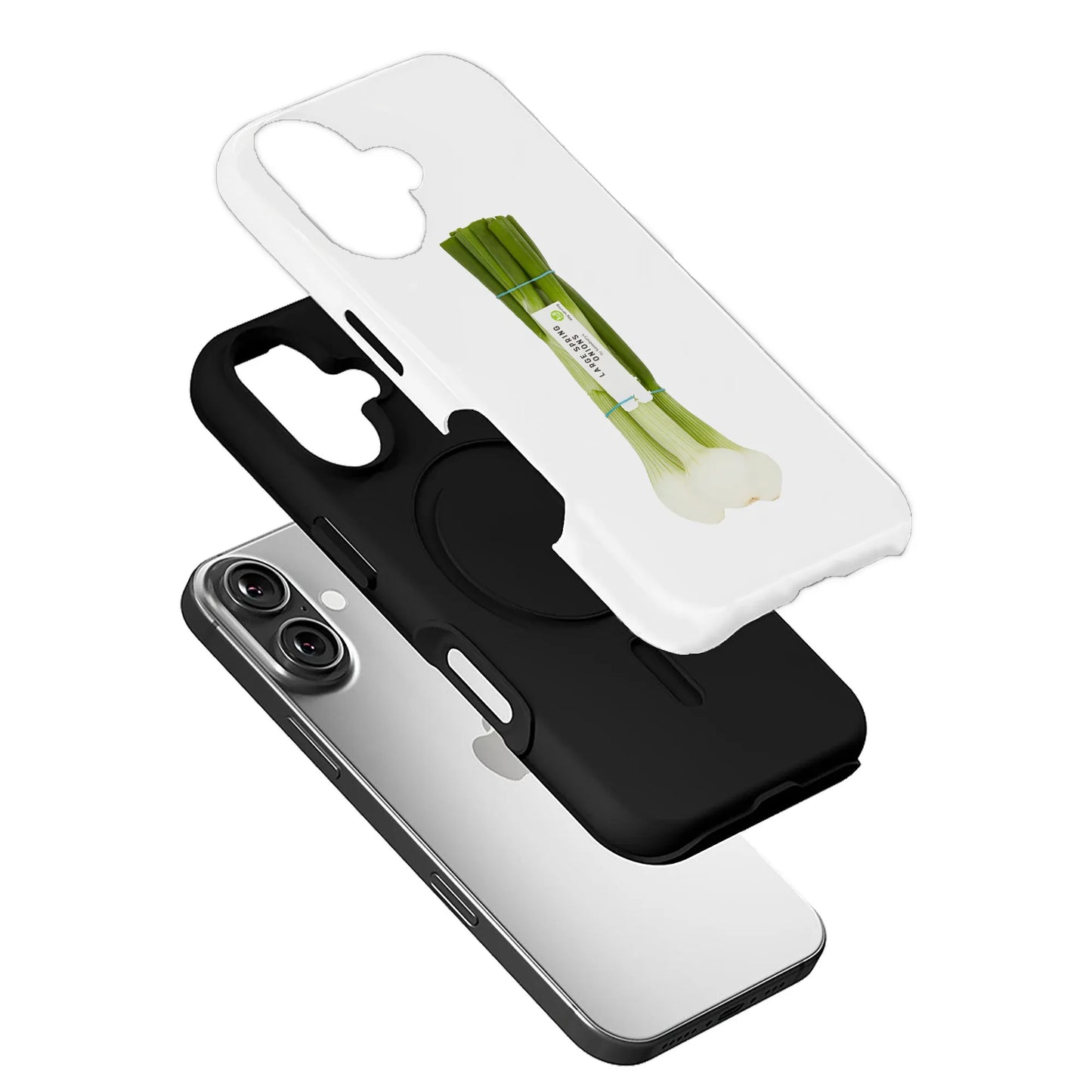 Minimalist Green Onion Phone Case – Fresh and Natural Design