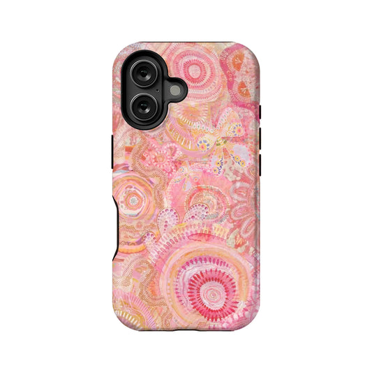 Floral Swirl Pink Phone Case