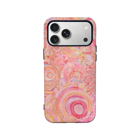 Floral Swirl Pink Phone Case