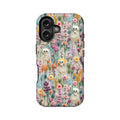Skeleton Floral Pattern Phone Case