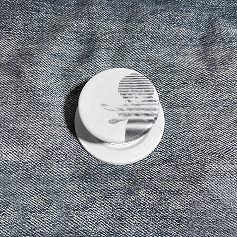 Text Art Anime Phone Grip & Stand - Grayscale Character Holder