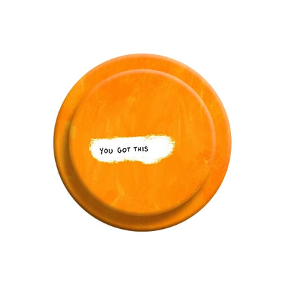Motivational "YOU GOT THIS" Orange Texture Phone Grip & Stand - Positive Quote Holder