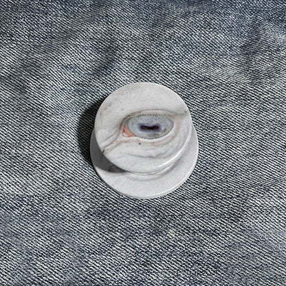 Intense White Horse Eye Close-up Phone Grip & Stand - Unique Animal Art Holder