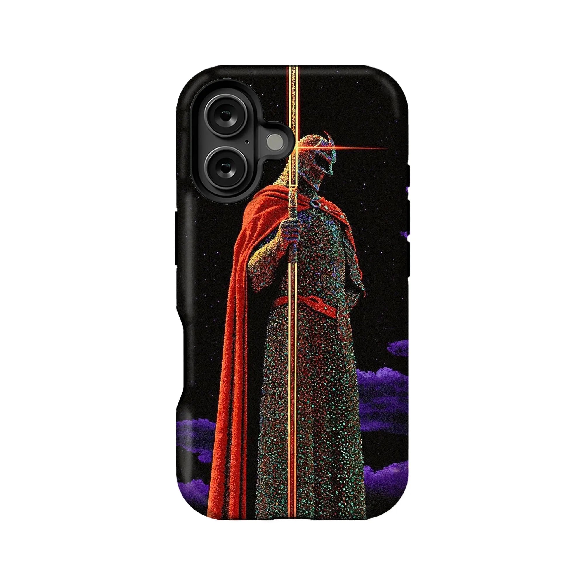 Funda para teléfono con diseño retro de caballero y vibrante
