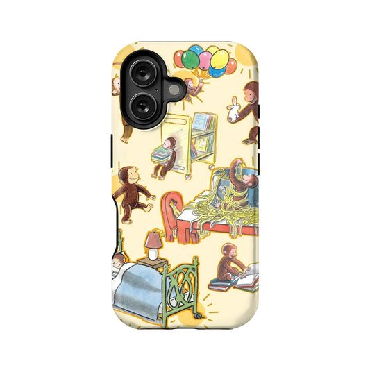 Curious George Fun iphone 16 phone case