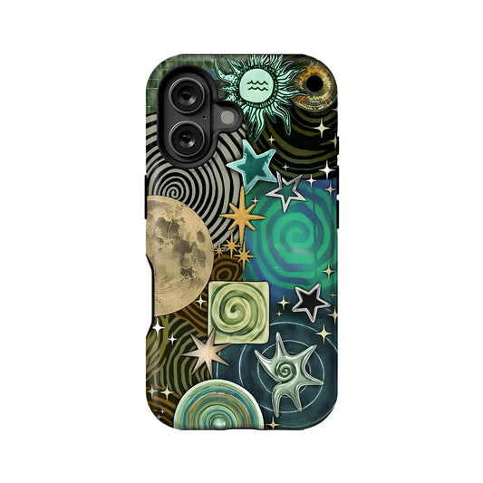 Galaxy Vortex iPhone 16 phone case