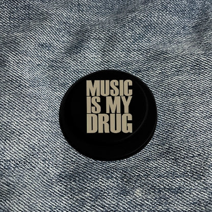 "MUSIC IS MY DRUG" Phone Grip & Stand - Music Lover PopSocket Style Holder
