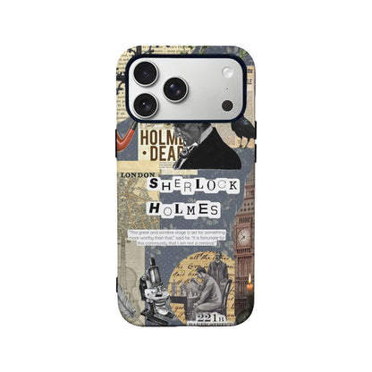 Funda de teléfono vintage de Sherlock Holmes