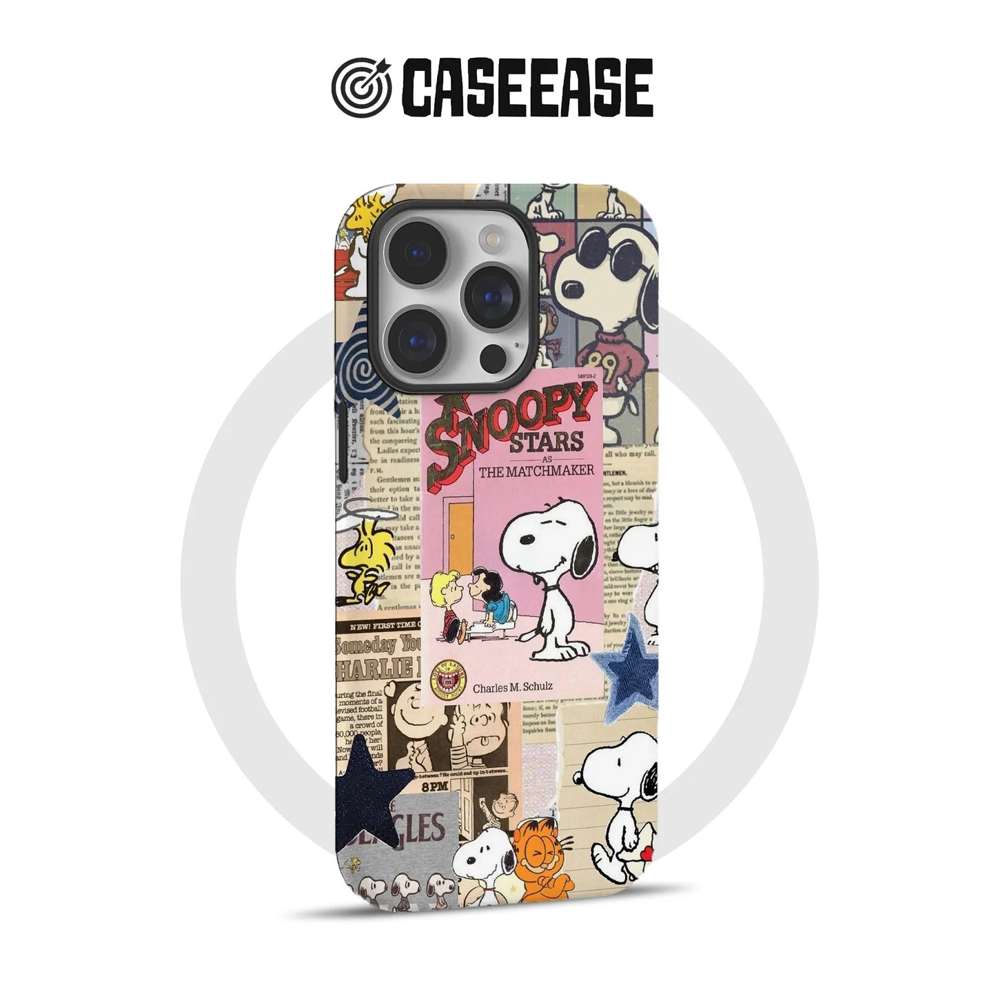 Funda para teléfono Snoopy Matchmaker: diseño divertido y colorido