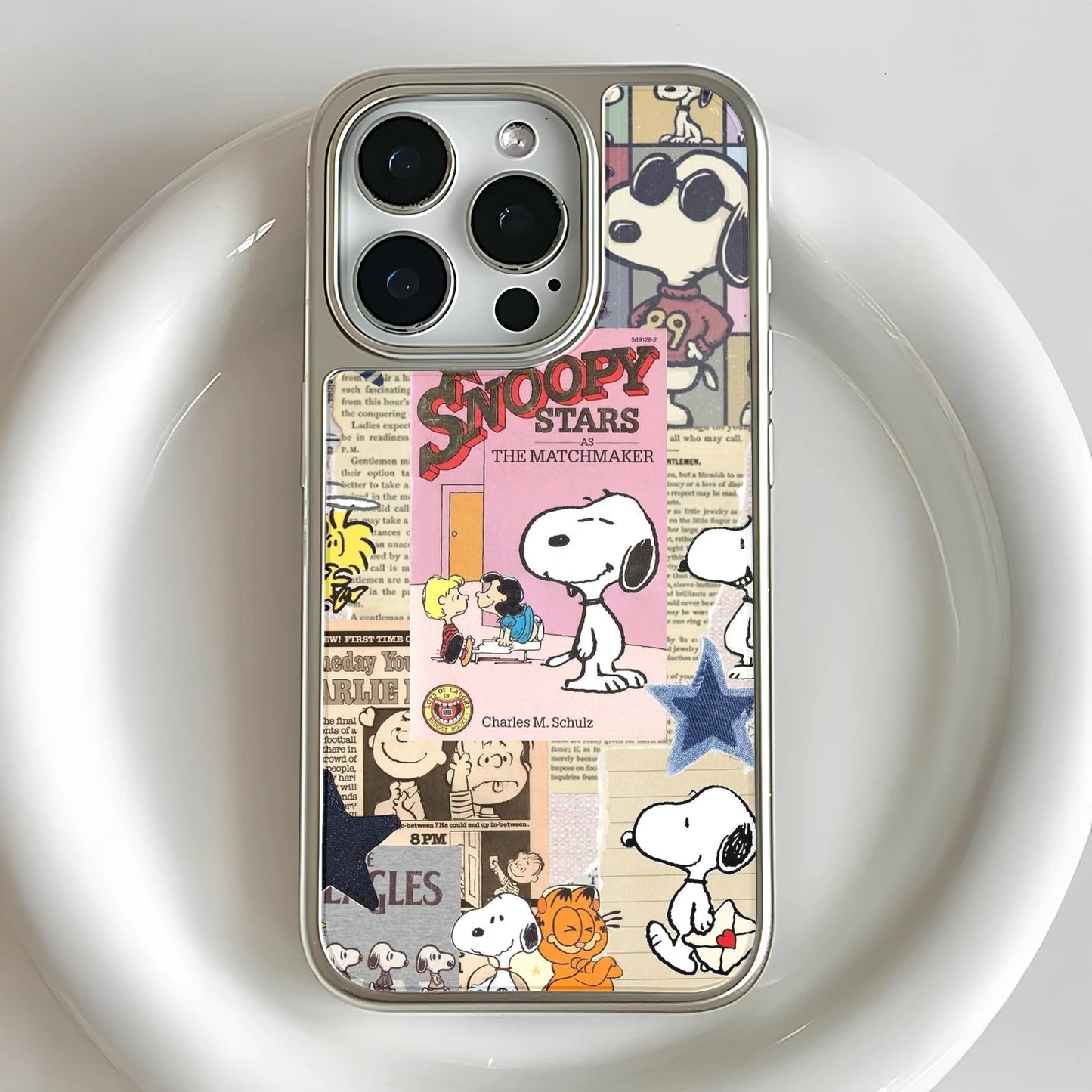 Snoopy Cartoon Collage Phone Case - Fun & Quirky Design
