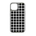 Funda holográfica cromada para iPhone 14 Pro - Diseño de lunares blancos y negros