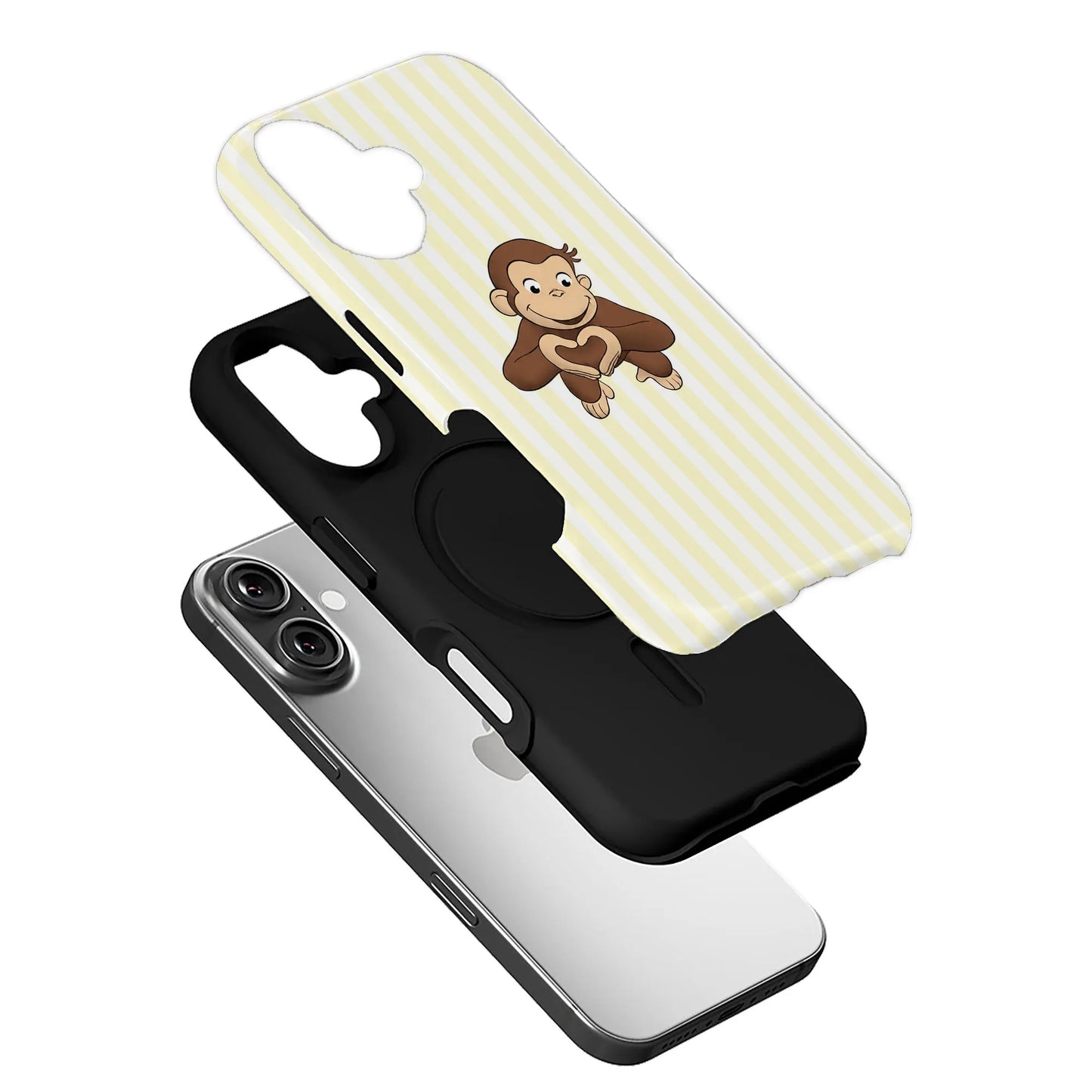 Cute Monkey Heart Phone Case