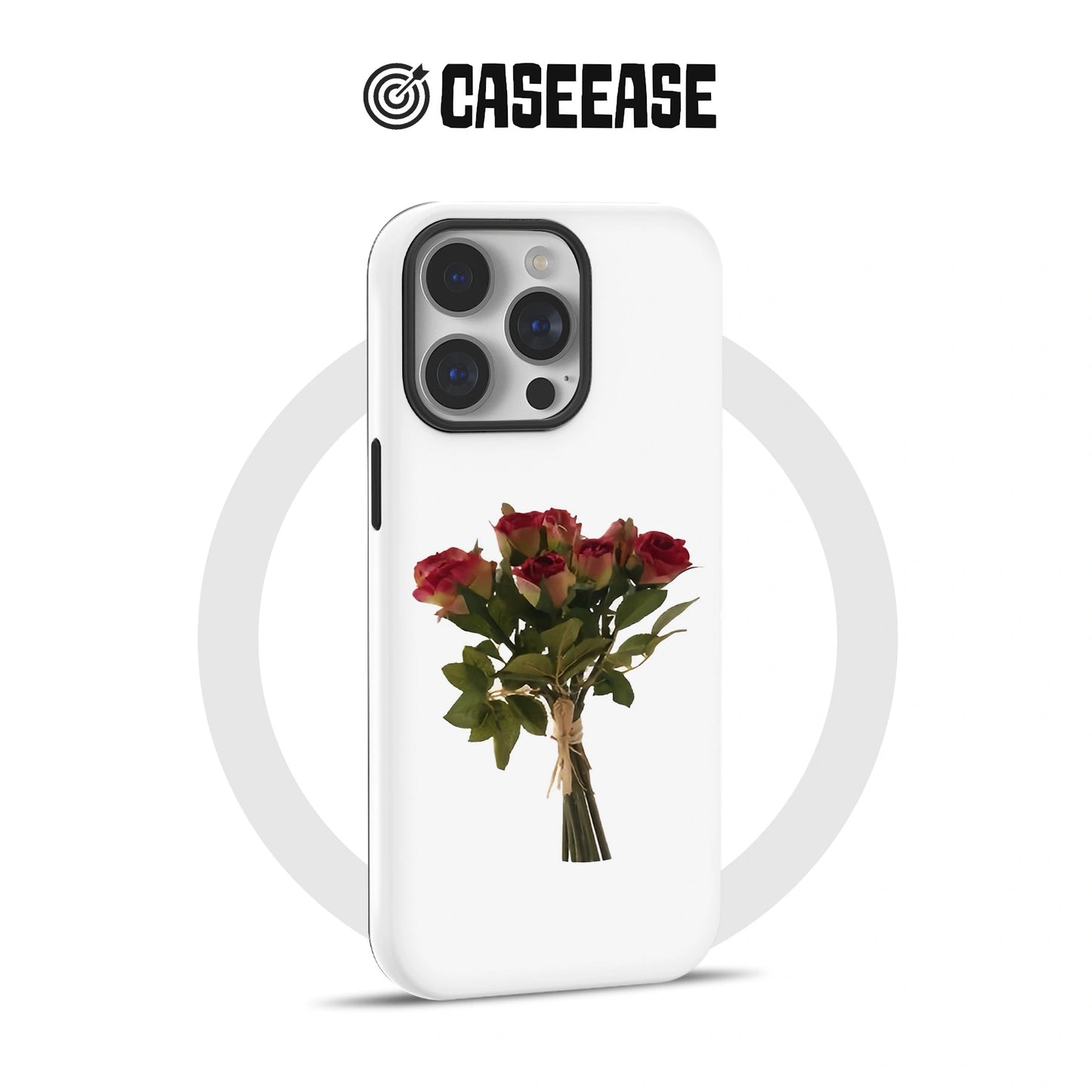 Romantic Red Rose Bouquet Phone Case – Classic and Timeless Design