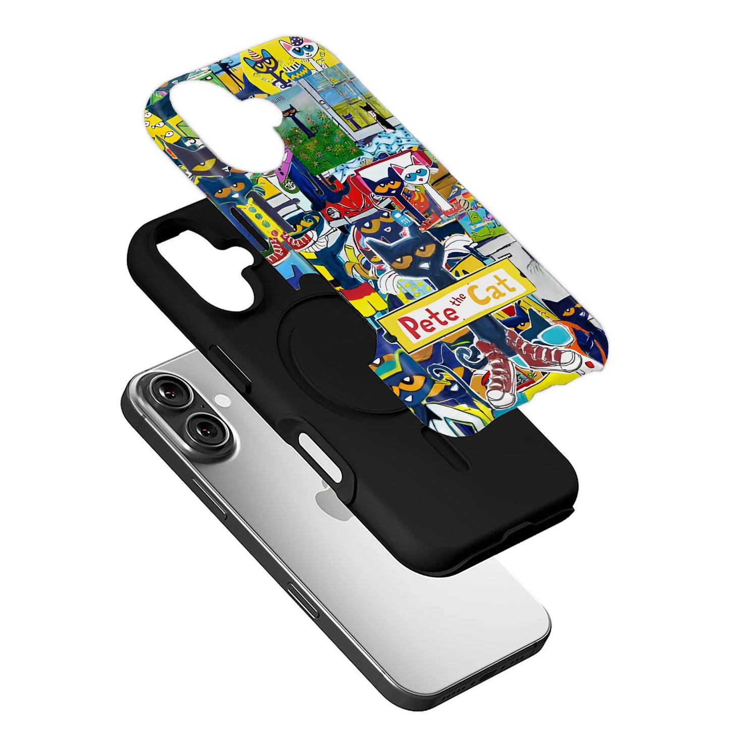 Funda para teléfono divertida y colorida de Pete el Gato