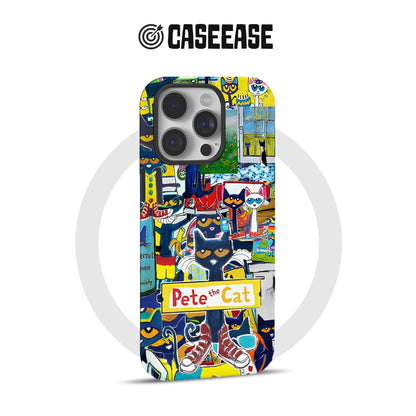 Funda para teléfono divertida y colorida de Pete el Gato