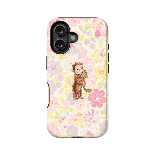 Curious George Soft Floral Phone Case
