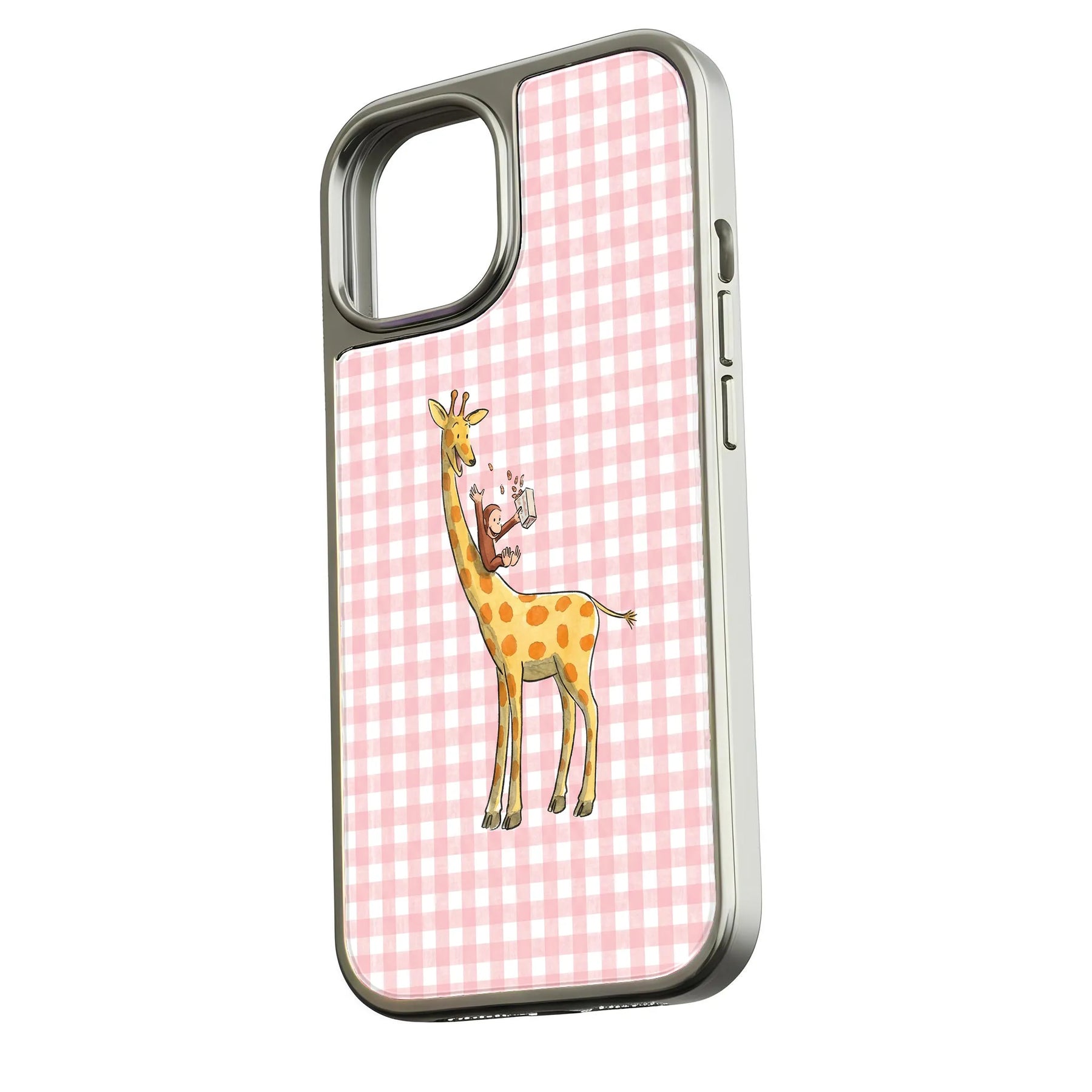 Funda holográfica cromada con diseño de jirafa: diseño divertido y protección duradera
