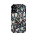 Whimsical Ghost and Floral Phone Case