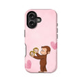 Cute Curious George Phone Case for iPhone