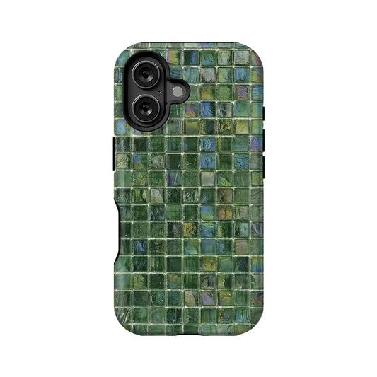 Mosaic Green Phone Case - Stylish & Durable