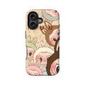 Funda para teléfono con caras de Labubu