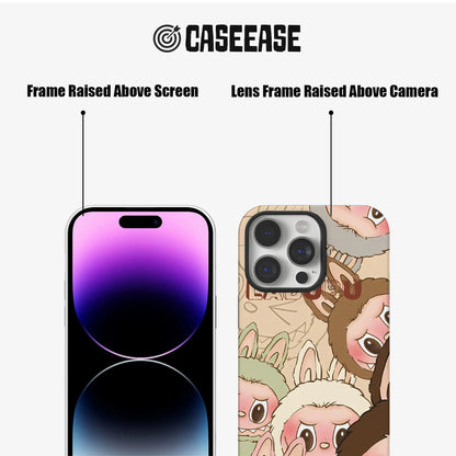 Funda para teléfono con caras de Labubu
