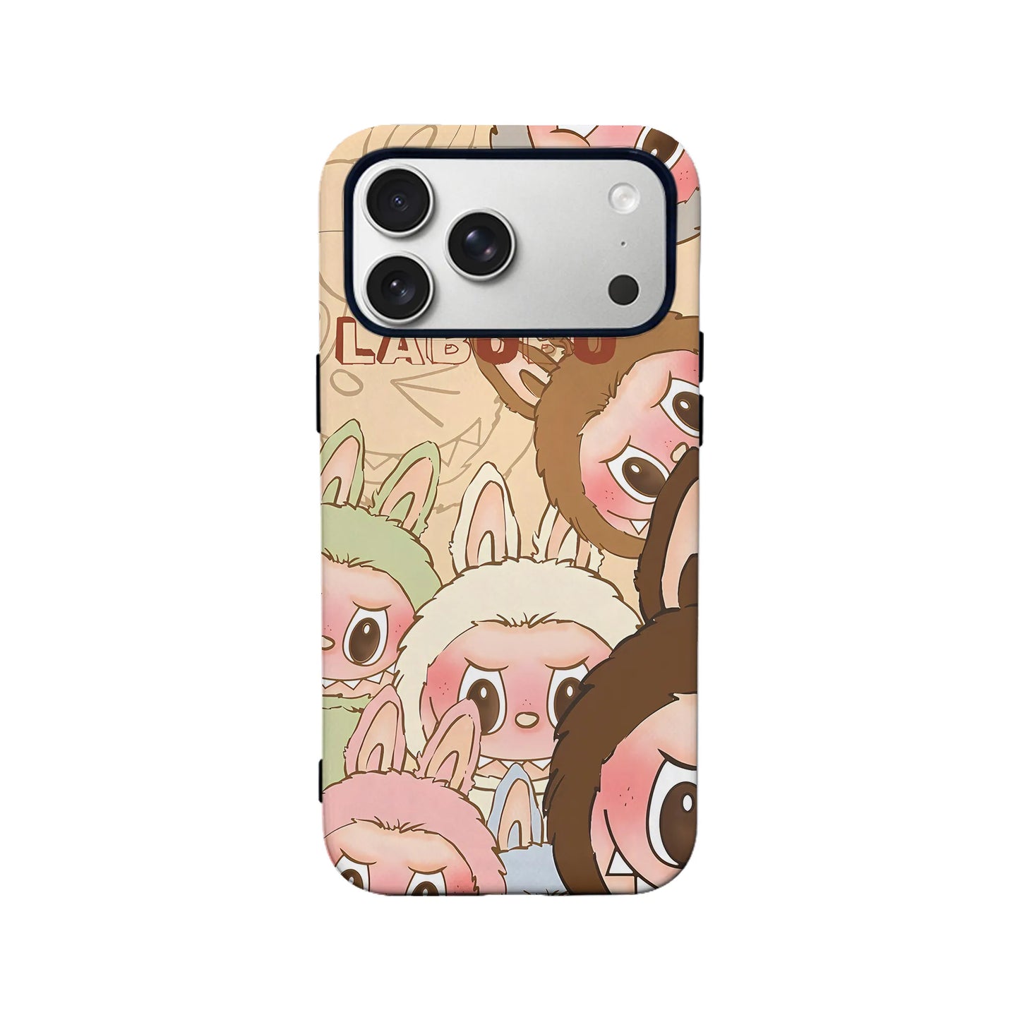 Funda para teléfono con caras de Labubu