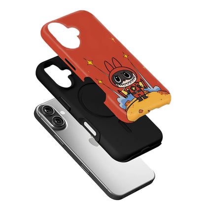 Funda para teléfono del superhéroe Labubu