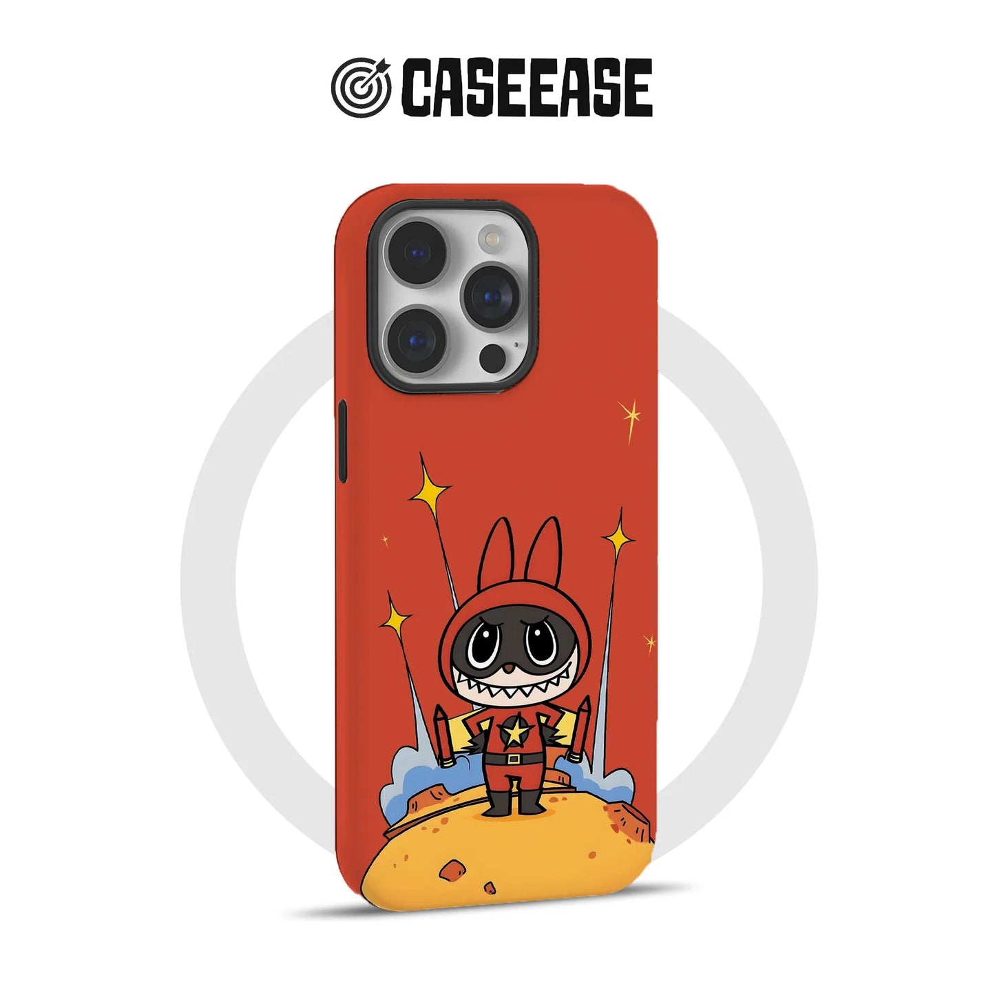 Funda para teléfono del superhéroe Labubu
