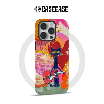 Psychedelic Cat Rock Band Phone Case
