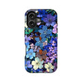 Midnight Blue Floral Phone Case – Elegant and Artistic Design