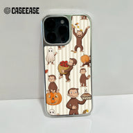 Funda para teléfono Curious Monkey: diseño divertido y ambiente festivo