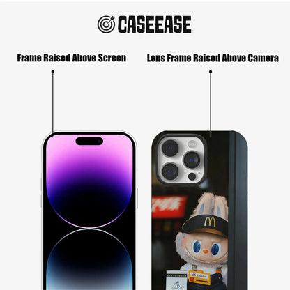 Funda para teléfono con diseño de conejito Labubu de McDonald's: diseño bonito y único