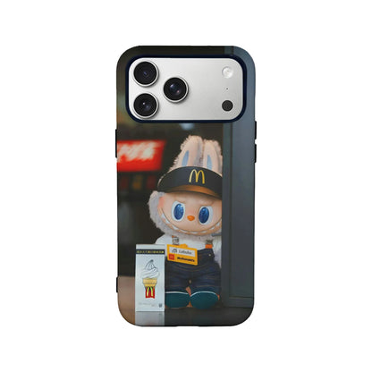 Funda para teléfono con diseño de conejito Labubu de McDonald's: diseño bonito y único