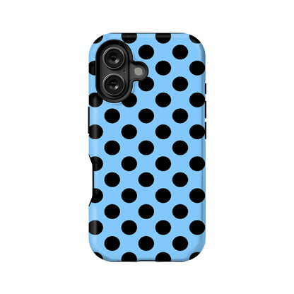 Stylish Blue Polka Dot Phone Case