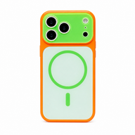 Dopamine Contrast Color MagSafe iPhone Case - Green-Green white background variant image
