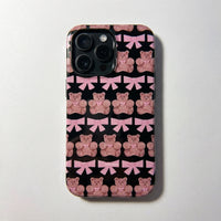 Cute Glitter Bear Phone Case