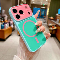 #SummerFinds dopamine Contrast color newly upgraded with magnetic suction Suitable for iPhone 17 16 15 14 Pro Max Magnetic phone case Contrast color full lens protection Compatible with iPhone 17 Pro Max Magnetic phone case No paint peeling, anti-fall an (main image)