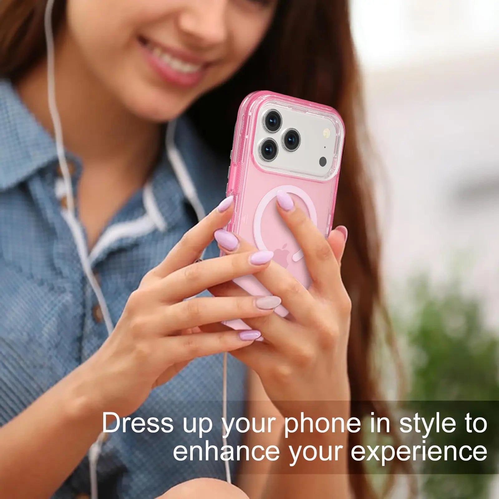 3-in-1 Transparent Phone case for iPhone 17 Pro Max 17 Air 16 15 14 13 Pro Max,Compatible with MagSafe, Durable Dual Layer Transparent Magnetic Phone Cases, Heavy Duty Shockproof and Anti-Drop Protective Cover (main image)